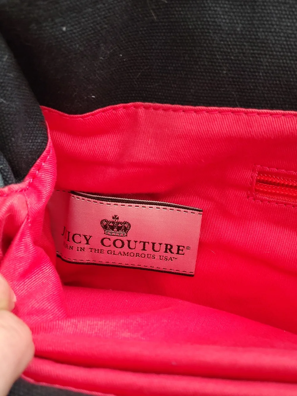 Juicy Couture Black Laptop Canvas Bag